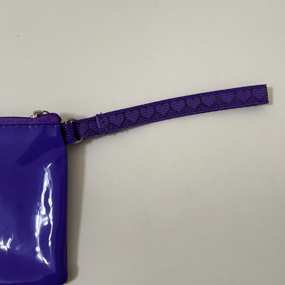 VTG Care Bears Starpoint 2004 Purple Share Bear Wristlet Wallet Coin Purse Pouch